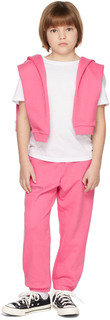 Детские розовые спортивные штаны из органического хлопка 365, розовый фламинго PANGAIA