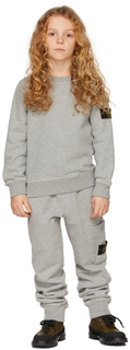 Толстовка Kids Grey Classic Меланжевый серый Код поставщика: 751661340 Stone Island Junior