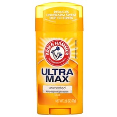 UltraMax, твердый дезодорант-антиперспирант, без запаха, 73 г (2,6 унции), Arm &amp; Hammer