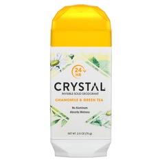 Невидимый твердый дезодорант, ромашка и зеленый чай, 70 г, Crystal ​Crystal