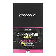 AlphaBRAIN Instant, для памяти и концентрации, со вкусом ежевики и лимонада, 30 пакетиков по 3,9 г (0,14 унции), Onnit
