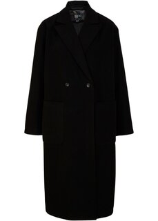 Повседневное пальто из искусственной шерсти Bpc Bonprix Collection, черный