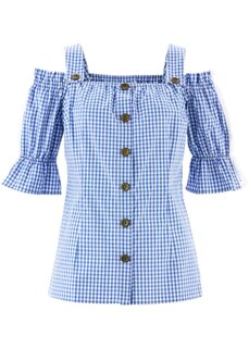 Традиционная блузка с полурукавами Bpc Bonprix Collection, голубой