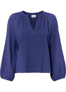Блуза из хлопкового муслина Bpc Bonprix Collection, фиолетовый