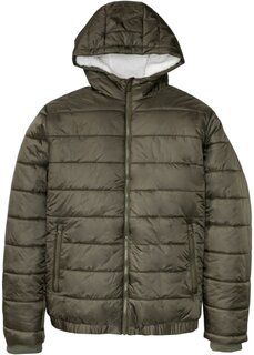 Зимняя стеганая куртка удобного кроя Bpc Bonprix Collection, зеленый