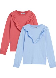 Рубашка с длинным рукавом (2 шт) Bpc Bonprix Collection, розовый