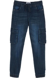 Узкие джинсы без застежек для мальчиков John Baner Jeanswear, синий