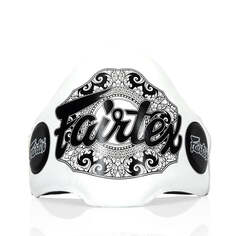 Пояс тренера защитный Fairtex BPV2 кожаный, белый