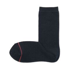 Носки под прямым углом, мягкие, теплые носки из хлопка (шерстяные, без резинки/женские) MUJI, темно-синий
