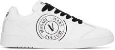 Белые кроссовки Brooklyn с V-образной эмблемой Versace Jeans Couture