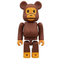 Фигурка виниловая Bearbrick x BAPE Baby Milo 100%, коричневый