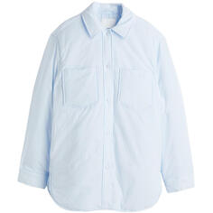 Куртка-рубашка H&amp;M Oversized Nylon, светло-голубой H&M