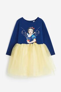 Платье H&amp;M Disney Snow White, темно-синий/желтый H&M