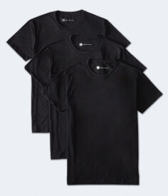 Классические футболки с круглым вырезом, набор из 3 шт. Aeropostale, черный