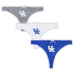 Женский комплект из 3 стрингов с значком Kentucky Wildcats Concepts Sport Kentucky Wildcats Unbranded