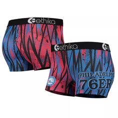 Женское классическое штапельное нижнее белье Ethika Red Philadelphia 76ers Unbranded