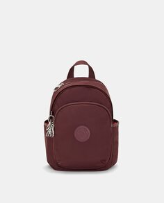 Средний бордовый рюкзак с передним карманом Kipling, бордо