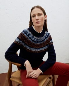 Женский свитер с жаккардом Lloyd&apos;s, темно-синий Lloyd's