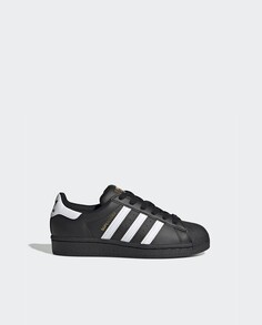 Детские повседневные кроссовки adidas Originals Superstar J adidas, черный