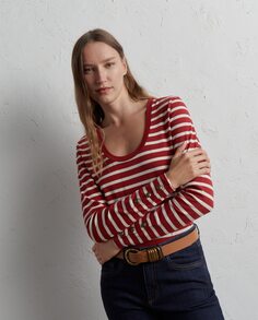 Полосатая женская футболка с горшочком Lloyd&apos;s, красный Lloyd's