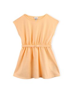 Платье для девочки из органического хлопка с эластичной резинкой на талии KNOT, желтый
