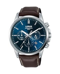 Мужские часы Sport man RT389GX9 из кожи и коричневого ремешка Lorus, коричневый