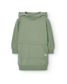 Платье для девочки с капюшоном и карманами Boboli, зеленый