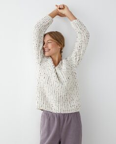 Женский свитер синельной вязки с V-образным вырезом Southern Cotton