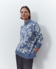 Женский вязаный свитер с интарсией El Corte Inglés