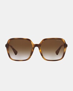 Прямоугольные солнцезащитные очки цвета гавана Ralph by Ralph Lauren, коричневый