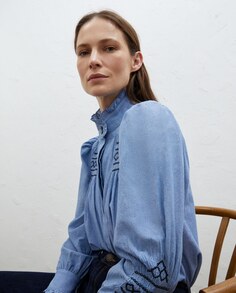 Женская блузка в стиле фэнтези с коротким вырезом Lloyd&apos;s, синий Lloyd's