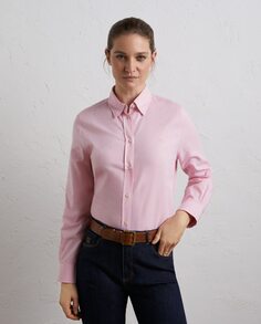 Классическая однотонная женская блузка-оксфорд Lloyd&apos;s, розовый Lloyd's