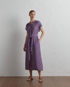 Платье с короткими рукавами и этническим принтом Lloyd&apos;s, фиолетовый Lloyd's