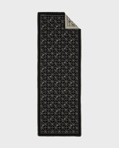 Женский шарф с геометрическим принтом и логотипами Emporio Armani, черный