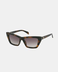 Женские солнцезащитные очки «кошачий глаз» из ацетата Havana Tous, коричневый