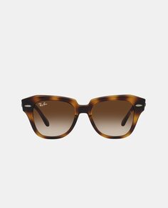 Квадратные солнцезащитные очки цвета гавана Ray-Ban, коричневый