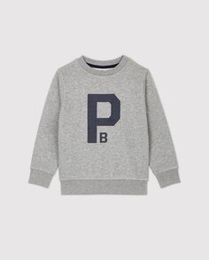 Флисовая толстовка для мальчика Petit Bateau, серый