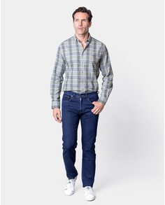 Мужские обычные джинсы с 5 карманами синего цвета Spagnolo, синий