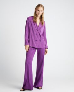 Женские широкие брюки с соответствующим принтом Green Coast, фиолетовый