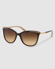 Коричневые солнцезащитные очки «кошачий глаз» Ralph Lauren, черный