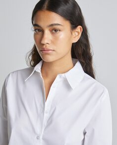 Женская базовая рубашка из поплина Easy Wear, белый