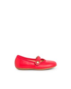 Кожаные туфли Мэри Джейн в классическом стиле для девочек Pisamonas, красный