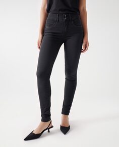 Женские джинсы скинни со средней посадкой Salsa Jeans, черный