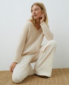 Женский мраморный свитер Southern Cotton, бежевый