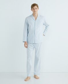 Мужская фланелевая пижама в двухцветную полоску Emidio Tucci