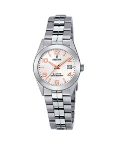 Женские часы F20438/4 Acero Classico из серебристой стали Festina, серебро