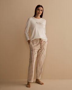 Шелковистая пижама с женскими брюками с принтом Énfasis