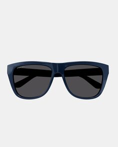Прямоугольные мужские солнцезащитные очки синего цвета Gucci, синий