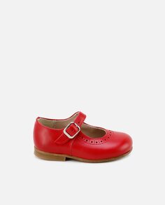 Туфли Mary Janes для девочек из красной кожи наппа Eli 1957, красный