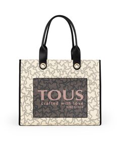 Бежевая сумка через плечо Amaya Kaos Icon с логотипом Tous, бежевый